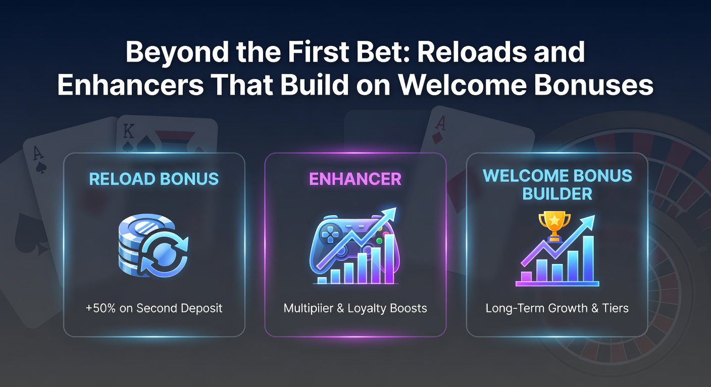 A punter on a smartphone reviewing reload bonus offers from various bookmakers, highlighting deposit matches and free bet icons