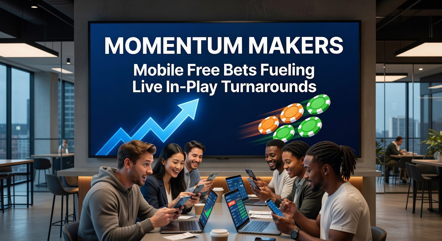 Close-up of a bettor's hand holding a phone during a tense live tennis match, with a free bet overlay turning a losing position into a comeback opportunity