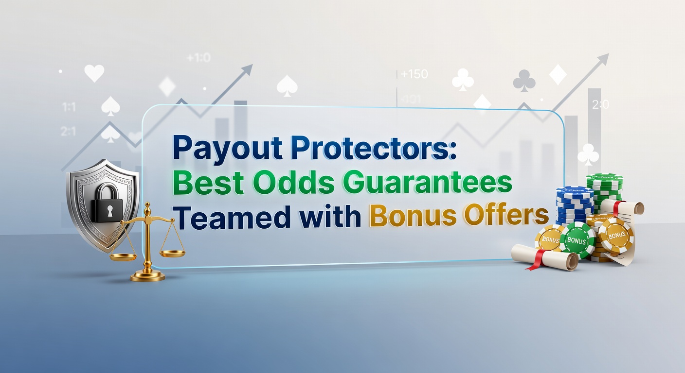 Graphic showing a shield protecting betting payouts alongside best odds icons and bonus chips stacking up