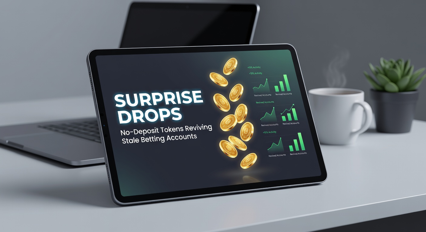 Graph showing a sharp rise in account activity following no-deposit token drops, with lines representing dormant users reactivating over a 30-day period