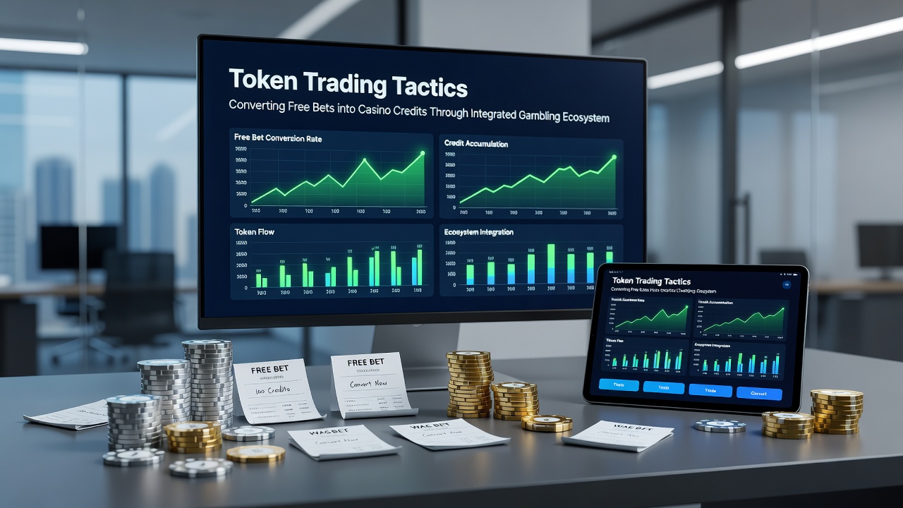 User dashboard displaying token balance transfer from sports section to casino games