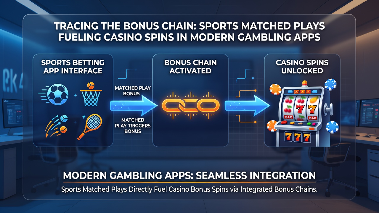 Mobile screen showing bonus conversion from sports section to casino spins in a gambling app